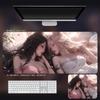 Mouse Pad de Raposa de Nove Caudas Grande Masculino E-Sports Jogo Beleza Anime Secundário Teclado de Computador Abstinência Mesa Pad
