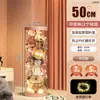 Barril de Almacenamiento para Muñecas con Cremallera Caja de Almacenamiento de Peluches Tubo Transparente de Gran Capacidad para Niños Almacenamiento de Muñecas a Prueba de Polvo