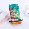 Suporte Criativo de Madeira para Celular Universal Base de Celular Mini Portátil Suporte de Mesa Lembrança de Viagem