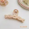 Elegante Pinza Grande de Tiburón Acrílica para Cabello Grueso, Accesorio de Cabello Femenino, Pasador Simple para la Parte Trasera de la Cabeza