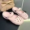 26 Novo Estilo Transfronteiriço Primavera/Verão Sapatos Mary Jane Perfurados EVA Vazado Fundo Plano Pés Não Cansados Estilo Feminino Sandálias de Ballet