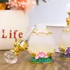 15ml Botella de Vidrio para Aceite Esencial de Perfume Estilo Retro Nuevo Flor Pintada Incrustada Color Esmalte Portátil de Gama Alta