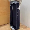 Pantalones de cuadros de pierna ancha para niñas con ribete de volantes, con diseño de lazo, pantalones largos casuales para niños mayores, pantalones elegantes para niños