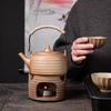 Conjunto de chá a lenha Chá perfumado Chá quente Pequeno Chá quente Utensílios para chá Quente Fogão para chá Vela Base de aquecimento Luz Bule de cerâmica de luxo Fogão para chá fervente