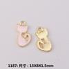Joyería de Aleación DIY Accesorios de Metal Gato Lindo Mascota Aretes Pulsera Collar Colgante Ropa Equipaje Colgante Hecho a Mano