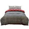 Conjunto de Roupa de Cama de Quatro Peças Estilo Levemente Luxuoso Classe A com Bordado de Concha, Textura Aveludada de Algodão Puro, Capa de Edredom de Gaze Amassada, Lençol, Conjunto de Três Peças para Dormitório Estudantil