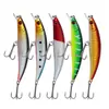 Set de Caza de Tiburones de 5 Piezas de Señuelos Minnow de Lengua Corta, Señuelos de Plástico Imitación, Señuelos Artificiales de Pez, Señuelo Minnow para Pesca en el Mar.