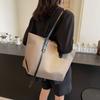 Bolsa Feminina da Moda Tecido Bolsa de Ombro de Mão 2025 Outono Nova Bolsa Tote de Grande Capacidade