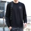 Suéter JEEP SPIRIT Camiseta de Manga Larga para Hombre Suéter para Hombre Otoño Nuevo Casual Combinable Top de Cuello Redondo Ropa para Hombre