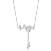 Colar com Pingente de Borboleta Listrada em Prata de Lei S999 Corrente de Borboleta com Franja Feminino Simples Moda Luxo Acessível Alta Qualidade Prata Pura Corrente para Clavícula