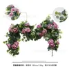 Enredaderas de Eucalipto Artificiales Verdes, Enredaderas Largas de Rosas, Plantas con Flores Falsas para Paisajismo y Decoración del Hogar, Envío Transfronterizo