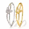 Pulsera Delgada de Mariposa con Diamantes Brillantes Estilo Coreano, con Diseño Hueco de Diamantes, Realza el Cutis, Adecuada para el Uso Diario, Pulsera Versátil y Elegante para Mujeres