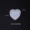 Yu Meiren diy Molde de Gota de Pegamento de Cristal Molde de Caja en Forma de Corazón Colgante Hueco Molde de Marcapáginas Adornos Colgantes Molde de Silicona