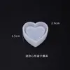 Poppy Molde de Resina de Cristal DIY Caja con Forma de Corazón Colgante Hueco Molde para Marcapáginas Adorno Colgante Molde de Silicona