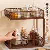 Estante de almacenamiento para mesa de comedor de escritorio, gabinete de mesa de comedor, organizador de bocadillos y tazas, portavasos de té, estante para tazas de café de oficina