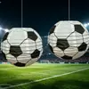 Farolillos de papel de fútbol para Amazon transfronterizo, decoraciones para el Mundial, adornos colgantes 3D para eventos deportivos, decoraciones de pared creativas