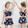 Traje de baño para mujer Estilo coreano Ins Dividido para mujer Baño termal Conjunto de dos piezas Sexy para pechos pequeños Aspecto adelgazante Estudiante Conservador Guía de natación