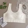 Versão Plus Size do Sutiã Sem Fio Confortável Push-Up Redutor de Busto Grande com Bojos Triangulares Totalmente Fixos, Versão Ampliada para Mulheres Jovens