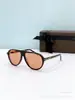 Lentes de Sol de Diseñador de Lujo para Hombres y Mujeres, Lentes de Sol Retro, Protección UV400, Estilo Aviador, Europa y América, Ft1023
