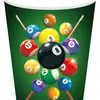Mm205 Sinuca Sinuca Esportes Bola Festa de Aniversário Tema Louça Para 8 Pessoas Conjunto de 4 Peças Prato de Papel Copo de Papel