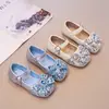 Zapatos Dulces de Princesa para Niñas con Lazos y Cristales Zapatos 2026 Nueva Llegada Primavera/Verano Zapatos de Presentación para Niñas Zapatos Individuales Suaves para Niños