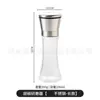 Moedor manual de pimenta preta de fábrica 304 aço inoxidável frasco de tempero suprimentos de cozinha moedor de vidro aço inoxidável