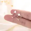 Brincos Versáteis para Piercing na Orelha para Dormir Sem Beliscar Estrelas, Novidade Popular 2025 para Mulheres, Joias de Orelha de Alto Padrão
