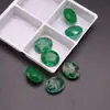 Pedra Sintética Esmeralda Oval Cabochão Pedra Solta Pedra de Vidro Cristal Pedra Solta para DIY Acessório de Inlay Pedra