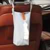 Set de Bolsas Colgantes de Lona Escandinava de Canalé de Algodón para Pañuelos Bolsas de Papel Colgantes para Pañuelos de Papel de Coche para el Hogar