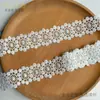 Encaje de lentejuelas florales hueco blanco de 4,2 cm, encaje de lentejuelas brillantes de poliéster, ropa infantil Lolita y accesorios para cortinas