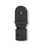 Conector de toldo de cubierta deslizante de nailon tapón interior de plástico de nailon negro tapón de tapa deslizante yate barco liberación rápida