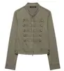 Ropa europea y americana para mujer transfronteriza, bestseller de AliExpress, chaqueta casual de moda estilo francés con cuello alto