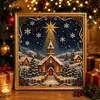Conjunto de Pintura com Pedras de Natal Transfronteiriço com Pérolas para Decoração de Cena Doméstica Conjunto Artesanal DIY de Pintura com Pérolas