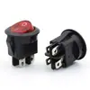 Interruptor Basculante de 20 mm con Parte Superior Redonda y Parte Inferior Cuadrada, Cuatro Pines, Dos Posiciones Kcd1 Interruptor Pequeño para Embarcaciones con Luz 6A 250V