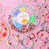 Frisado das crianças soltas contas de brinquedo diy pulseira de jóias educacional criativo dos desenhos animados ambliopia colar artesanal europeu e americano menina