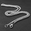 Collar de Acero Inoxidable Acero de Titanio Joyería para Hombre y Mujer con Cadena Cadena de Perlas Cadena para Colgante DIY Accesorios de Joyería Cadena Básica