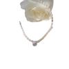 NK-41 Colgante de Perla Estricto Collar de Perlas Ovaladas Moda Joker Celebridad de Internet Lujo Ligero Nicho Joyería Venta al por Mayor