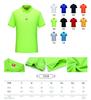 Camisa publicitaria de grupo de fábrica - Estilo coreano algodón amoníaco de cobre verde brillante solapa de negocios camisa polo publicitaria camiseta moda ciudad