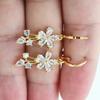 Aretes Retro Florales para Mujer de Comercio Electrónico Transfronterizo Europeo y Americano Aliexpress Ebay Aretes Populares