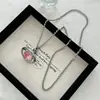 Collar Emperatriz Viuda Saturno Colgante Planeta Grande Lujo Ligero de Alta Gama Nicho Cadena Larga para Suéter Accesorio para Mujer