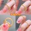 Joyería Estilo Tienda de Oro, Anillo Sencillo Tradicional, Diseño de Nicho para Mujeres Jóvenes, Anillos Versátiles para Parejas