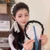 Super Faixa de Cabelo Trançada Floral Fada para Mulheres, de Alta Qualidade, Faixa de Cabelo da Moda, Headband, Lenço de Seda, Elástico de Cabelo, Acessório de Cabelo de Fita