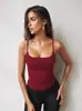 Estilo Verão Amazon Sutiã de Seda Leite Menina Quente Roupa de Baixo com Alça de Espaguete Estilo Europeu e Americano Colete Curto Slim Top Roupas Femininas