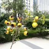 Fruta de Espinheiro-Alvar, Maçã Pequena, Pera, Fruta Artificial, Frutas Vermelhas Falsas para Casamento e Decoração de Casa, Atacado