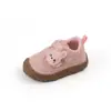 Sapatos Caminhantes para Bebê Menina 2026 Outono Desenho Animado Bolinhas Velcro Antiderrapante Respirável Leve Calçados Casuais Estilo Fofo