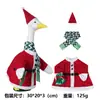 Ropa Nueva para Ganso de Porche de Navidad, Sombreros, Bufandas, Ganso Blanco Grande, Papá Noel, Decoraciones para Jardín al Aire Libre, Venta al por Mayor