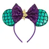Acessórios Infantis de Halloween Presilhas de Cabelo Headwear Acessórios de Princesa Elsa Sereia Belle Faixas de Cabelo Presilhas de Cabelo de Sereia