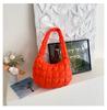 Bolsa de Ombro Feminina Estilo Novo 2026, Bolsa de Algodão Acolchoado Coreana de Nicho, Bolsa Bolha, Bolsa de Braço, Bolsa Nuvem Plissada Tendência