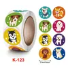 Conjunto de Adesivos Kawaii Fofos de Vinil à Prova d'Água Adesivos de Animais de Desenho Tóxico Imagem Recompensa Infantil Personalizável