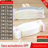 Largura do saco OPP 3cm saco fino jóias plástico pequeno saco de embalagem papelaria faca e garfo transparente autoadesivo saco local atacado